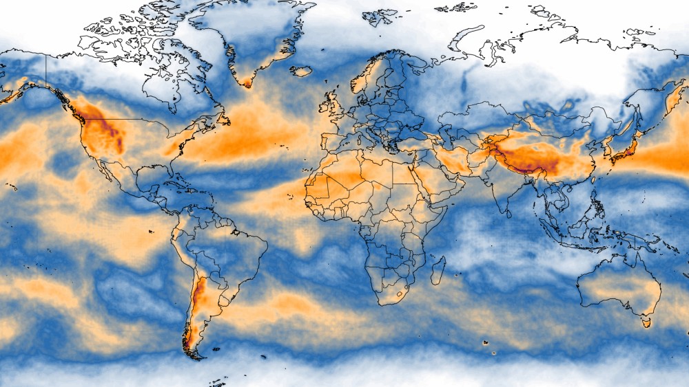 world averaged turbulence distribution during december 2025
