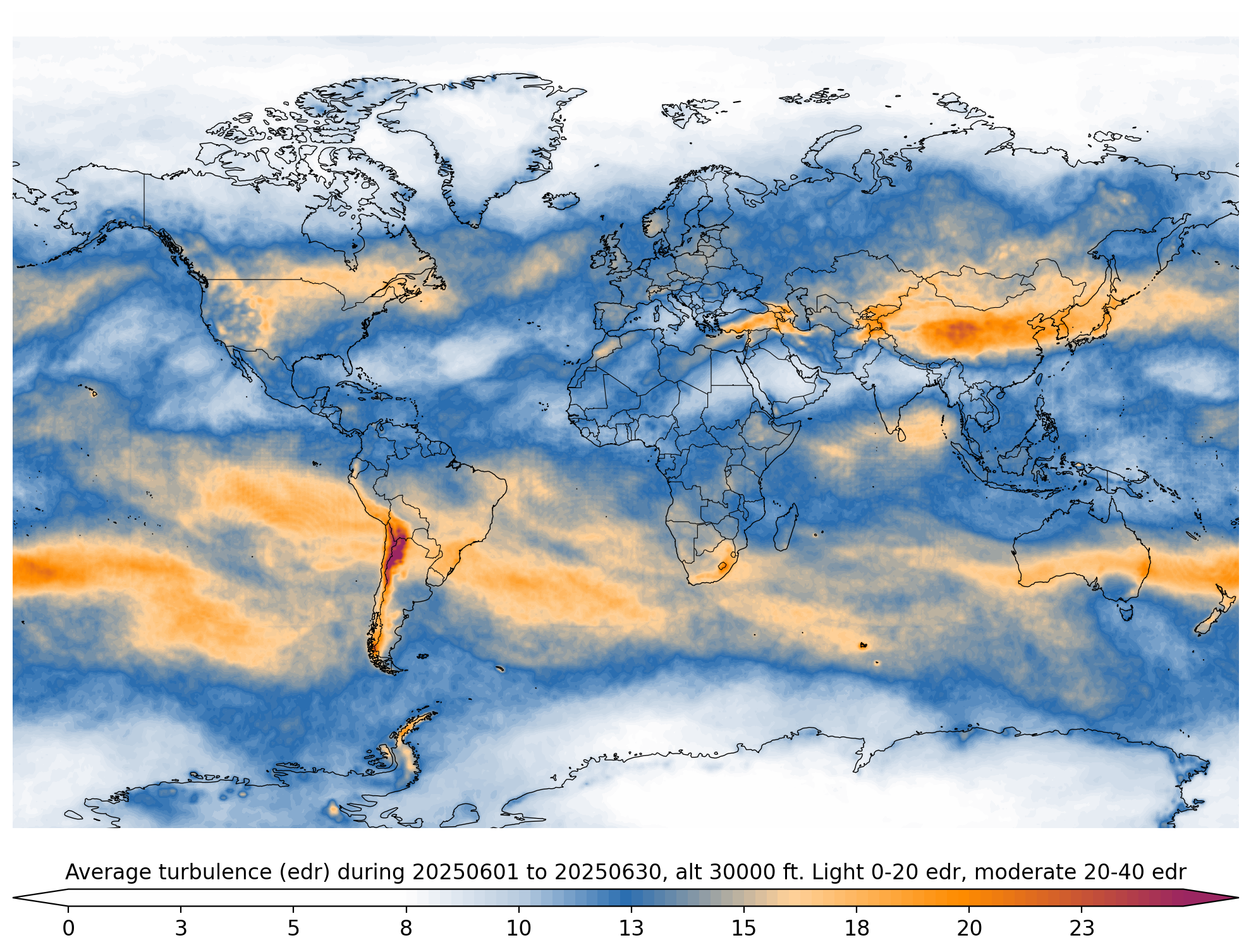 average turbulence june 2025