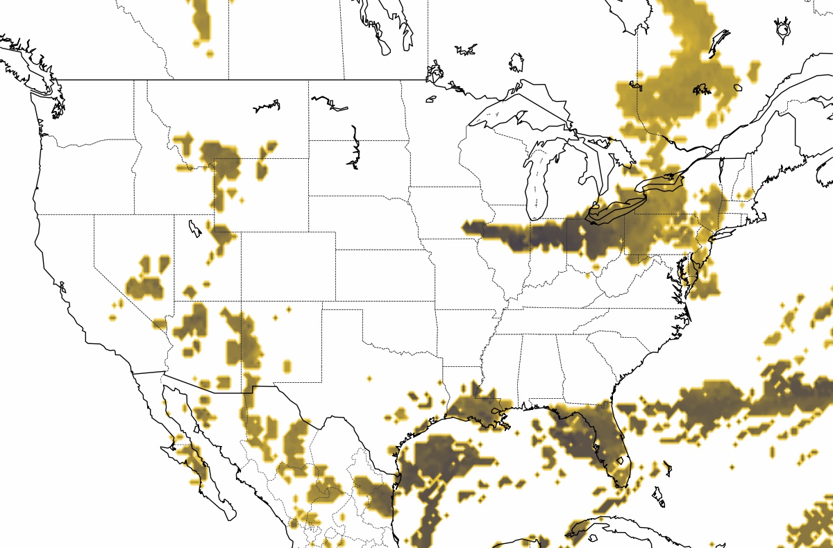 us thunderstorm map