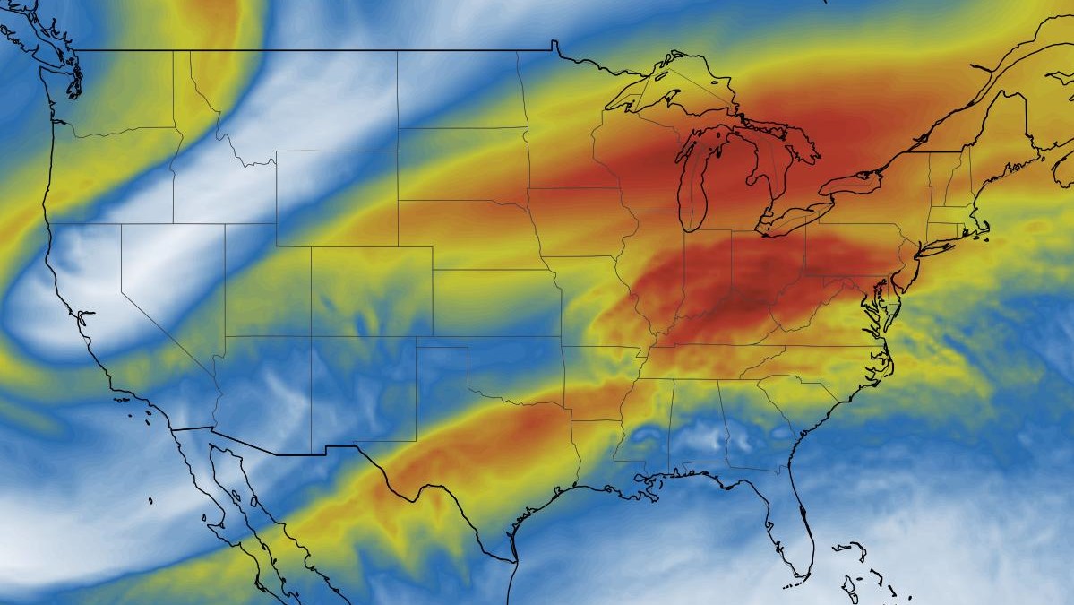 us wind map at 300 mb